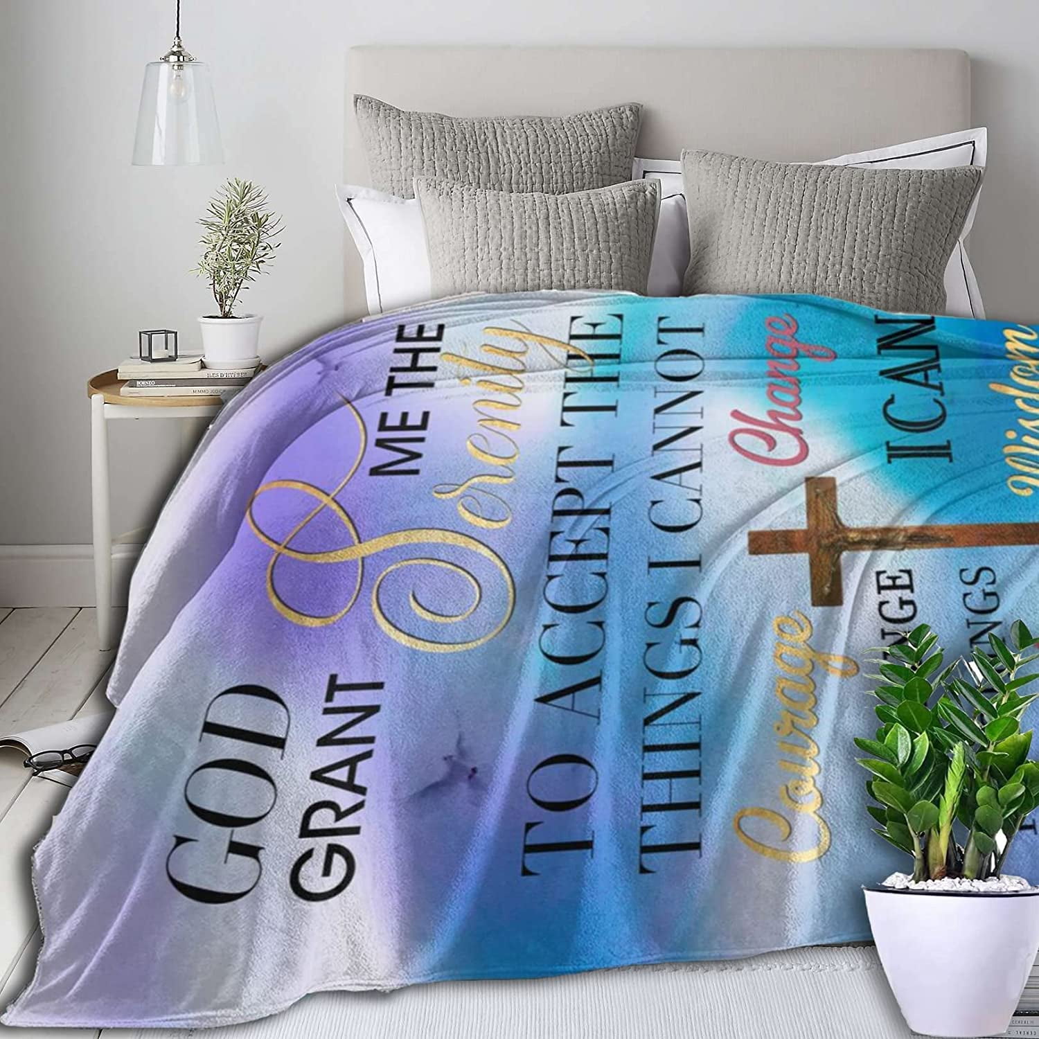 Christian Get Well Soon Gifts for Women, Spiritual Religious Gifts for  Women Inspirational Blanket with Bible Verse Prayers Birthday Gifts Healing  Throw Blanket (Teal, 40x50) 