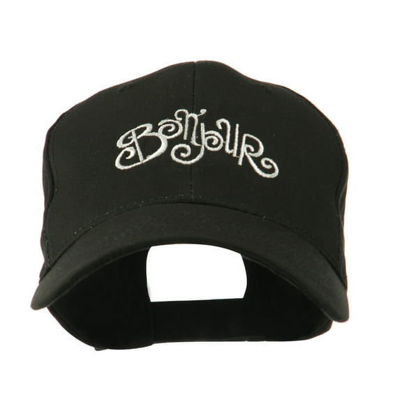 Bonjour French Embroidered Cap - Black OSFM