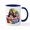 White/Navy Inside, variant on CafePress - Bassett Hound Easter Mug - 11 oz Ceramic Mug - Novelty Coffee Tea Cup