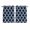 Navy Blue, variant on Navy Blue Morocco Pattern Kitchen Curtains Short 54 Inch Length, White Moroccan Geometric Art Grommet Top Bedroom Living Room Curtains, Light Filtering Cafe Curtain Drapes 2 Panels Set 84''x54''