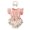 Pink, variant on Otqutp Outdoor Clothing for Toddler Girls Ruffles Long Sleeve Floral Print Romper Bowknot Ribbed Bodysuits Headbands Outfits