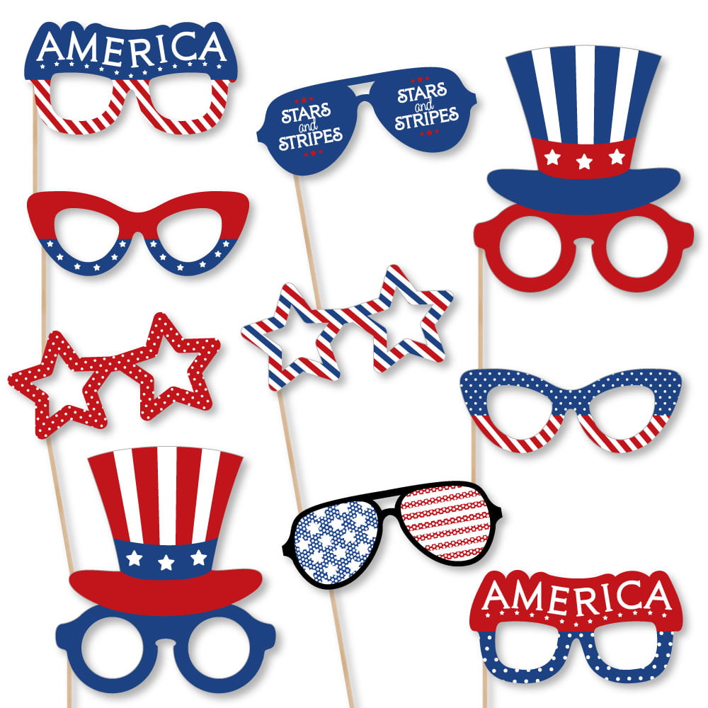 4Th Of July American Independence Day Glasses Case Women Men Eyeglasses Bag Pencil Case Pouch