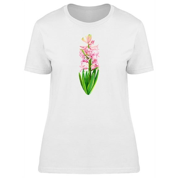 Pink Hyacinths Ikebana T-Shirt Women -Image by Shutterstock, Female x-Large
