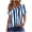 Navy, variant on Dvprdro Womens Floral Print Round Neck Top Short Sleeve Ruched Detail Breathable Summer T Shirts