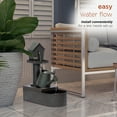 thumbnail image 4 of Alpine Corporation Metal Tiering Birdhouse into Water Can Fountain, 24 Inch Tall, 4 of 12