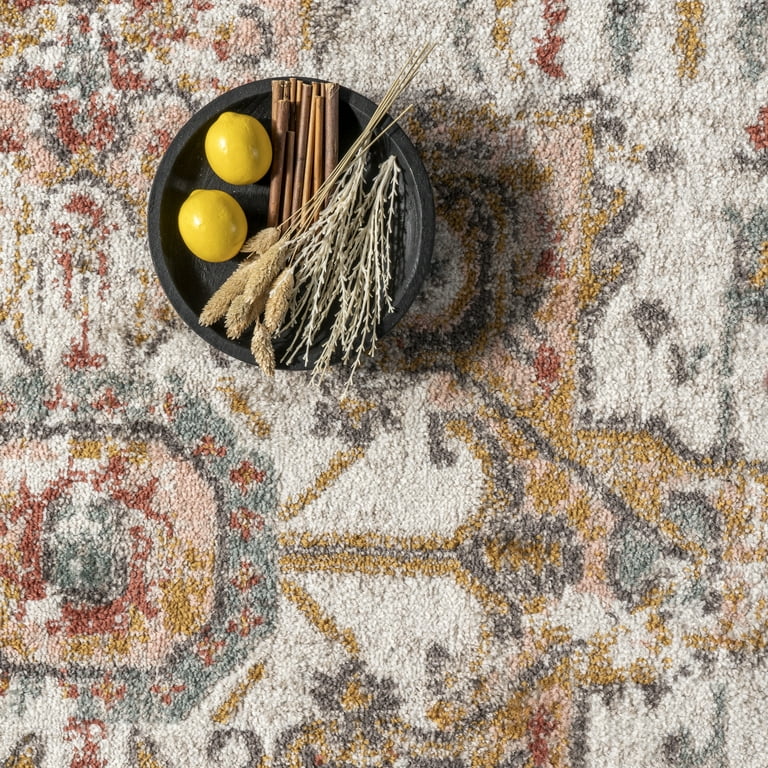 nuLOOM Distressed Medallion Faded Persian Vintage Area Rug nuLOOM Distressed Medallion Faded Persian Vintage Area Rug
