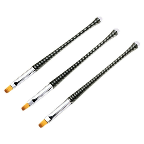 LOLIPPYY Nail Art Brushes Set Nail Art Pen Nylon UV Gel Application Women DIY Projects 3Set