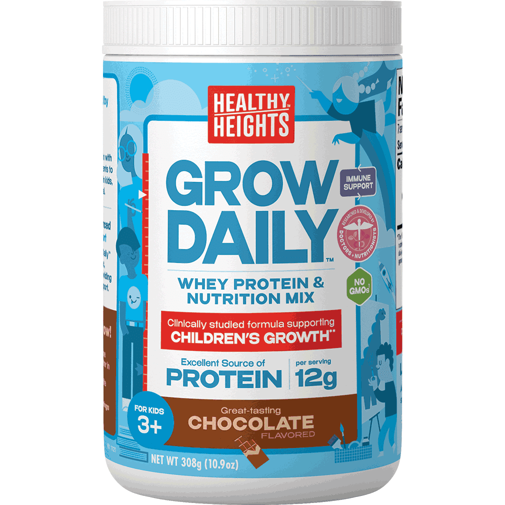 Healthy Heights Grow Daily 3+ Pediatric Shake Mix Powder, Chocolate