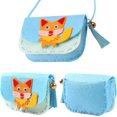 thumbnail image 1 of kit De Couture Pour Enfants (renard Bleu), Kit De Bricolage Pour Petites Filles, Kit De Bricolage En Non-tiss Avec Fil, Aiguille Et Accessoires, J, 1 of 5