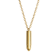 thumbnail image 3 of Collar para Hombre, Cadena con Dije de Bala LUCKMAN, Acero Inoxidable, Modelo Bullet dorado UNITALLA, 3 of 7