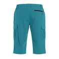 thumbnail image 3 of Dwellite Mens Workout Capris Gym Hiking Shorts Zipper Pockets Lightweight Athletic 3/4 Capri Pants Dark Green XL, 3 of 4
