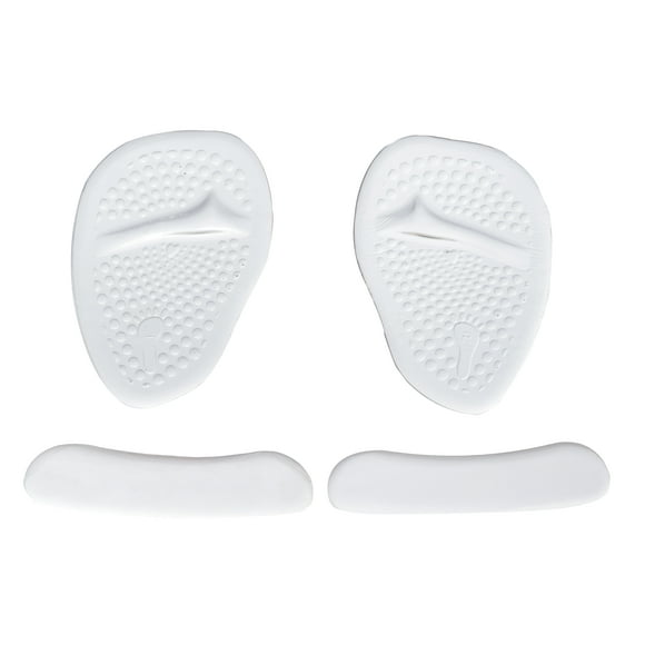 HappyStep® Ensembles d'Amorti 2-en-1 pour Chaussures : 1 Paire de Coussinets pour l'Avant-pied + 1 Paire de Doublure de Talon Protège Vos Pieds contre le Frottage et la Friction des Chaussures (Couleur : Transparent)