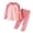 t#163Pink358, variant on CAIVO Toddler Outfit Sets Boys Thermal Underwear O-Neck Long Sleeve T-Shirts Tops And Pants Kids Warm Base Layer Sleep Children Relaxed Fit Clothing Sets