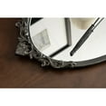 thumbnail image 4 of Kate and Laurel Arendahl Vintage Oval Mirrored Decorative Tray, 17 x 10, Antique Black, Traditional Ottoman Tray for Living Room Home Decor with Ornate Detailing, 4 of 10