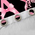 thumbnail image 4 of Manfei Pink Bow Letter A Black Out Curtains, Kawaii Ribbon Curtains Pack of 2 (42x63 Each) for Girls Women, 4 of 6
