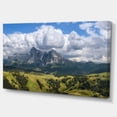 thumbnail image 2 of Sassolungo Mountain Panorama - Landscape Canvas Art Print, 2 of 3