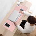 thumbnail image 3 of Inspiring Workspace with our Pink Mouse Pad Featuring a Motivational Quote - Large Desk Mat, Keyboard Pad, Laptop Protector (31.5x11.8in) - Cute Pink Desk Accessories, 3 of 7