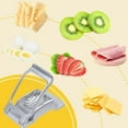 thumbnail image 4 of Egg Slicer for Hard Boiled Eggs Egg Cutter Strawberry Slicer,Upgrade Heavy Duty Tomato Slicer Stainless Steel Wire Multipurpose,Fruit Slicer for Soft Fruit Mushroom Kitchen Home Gadgets (1PC) 1PC 1PC, 4 of 5