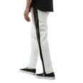 thumbnail image 3 of Ma Croix Men's Slim Fit Stripe Track Pants with Button Accent, 3 of 8