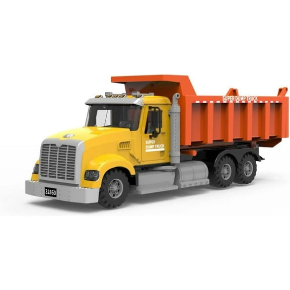 Big Daddy Super Dump Truck 18 Inch Construction Vehicle - Lifting Dump Bed, Toy
