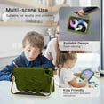thumbnail image 2 of TECH CIRCLE Universal Case for iPad Pro (11-inch) & iPad Air (10.9-inch) Tablets - Kickstand Handle Rugged Case, Dark Green, 2 of 7