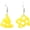 2, variant on Cute Sweet Cheese Lightweight Drop Dangle Earrings Acrylic Funny Biscuit Simulation Cheesecake Creative Asymmetry Statement Jewelry for Women