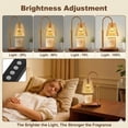 thumbnail image 5 of EGMEHOAD Electric Candle Warmer Lamp with Timer & Dimmer, Adjustable Height, Art Deco Style, Amber Metal, 5 of 12