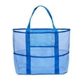 thumbnail image 3 of Sac de Rangement en Filet pour Maillot de Bain, Grand Sac à Main de Voyage Imperméable, Tissu en Nylon Durable, Fermeture Éclair par Résolution, pour Piscine Plage Vacances, Équipement de Natation Portable, Équipement d'Activité Aquatique Sportive, 3 of 9