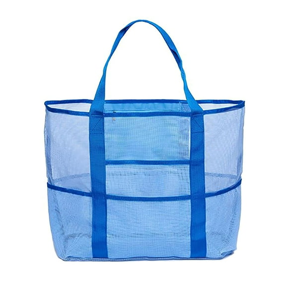 100Fens Swimming Beach Bag Swimsuit Mesh Storage Bag Large Mesh Travel Sports Handbag