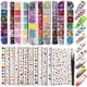 thumbnail image 1 of 12 Sheets Nail Art Sticker 3D Self-Adhesive, Nail Art Decoration with 5 Boxes Holographic Nail Art Glitter Flakes Butterfly Heart Star Maple Leaf Nail, 1 of 4
