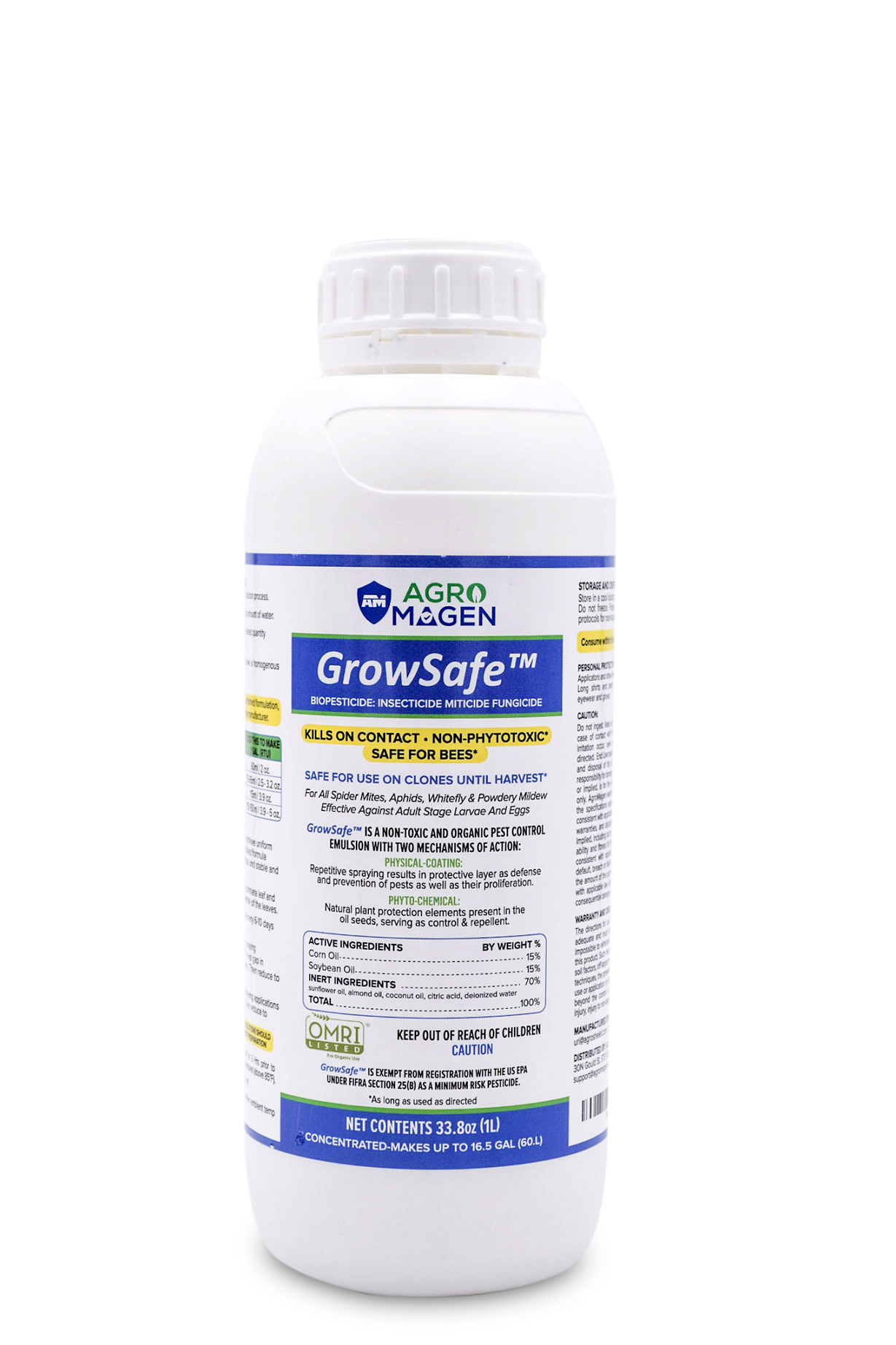 AgroMagen, Growsafe BioPesticide Natural Miticide, Fungicide