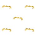 thumbnail image 2 of Transemion Candle Holder Candlestick Ghee Lamp Menorah Meditation for Study Restaurant Gold 18×5×5cm 5Set, 2 of 6