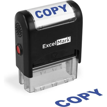 ExcelMark Copy - Self-Inking Rubber Stamp - A1539 Blue Ink
