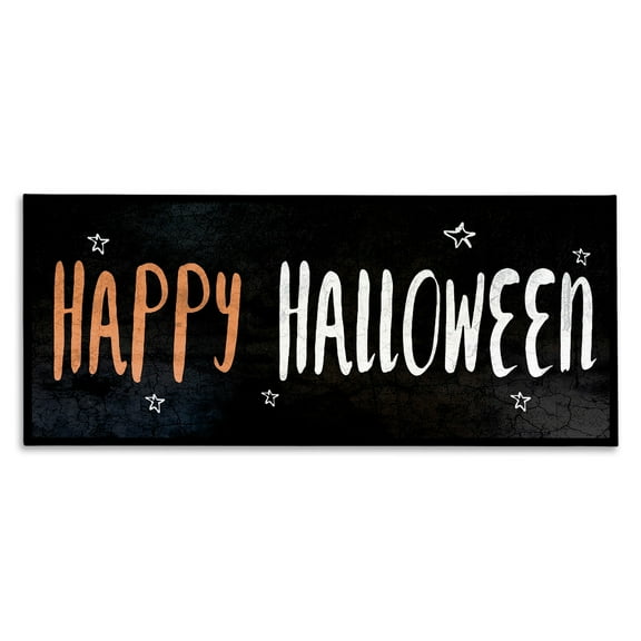 The Stupell Home Decor Collection Happy Halloween Spooky Stars Wall Art