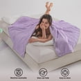 thumbnail image 2 of ROSEKIND Cooling Comforter for Hot Sleepers, OEKO-TEX Certified Lightweight Blanket, Soft & Breathable Cooling Quilt, 80x90in, Iced Lavender, 2 of 10