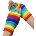 thumbnail image 4 of GFDYREE Unisex Stretchy Fingerless Hand Warmer Skeleton Gloves, 4 of 6