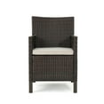 thumbnail image 4 of Emanuel Outdoor Wicker Dining Chairs with Cushions, Set of 4, Multibrown, Light Brown, 4 of 4