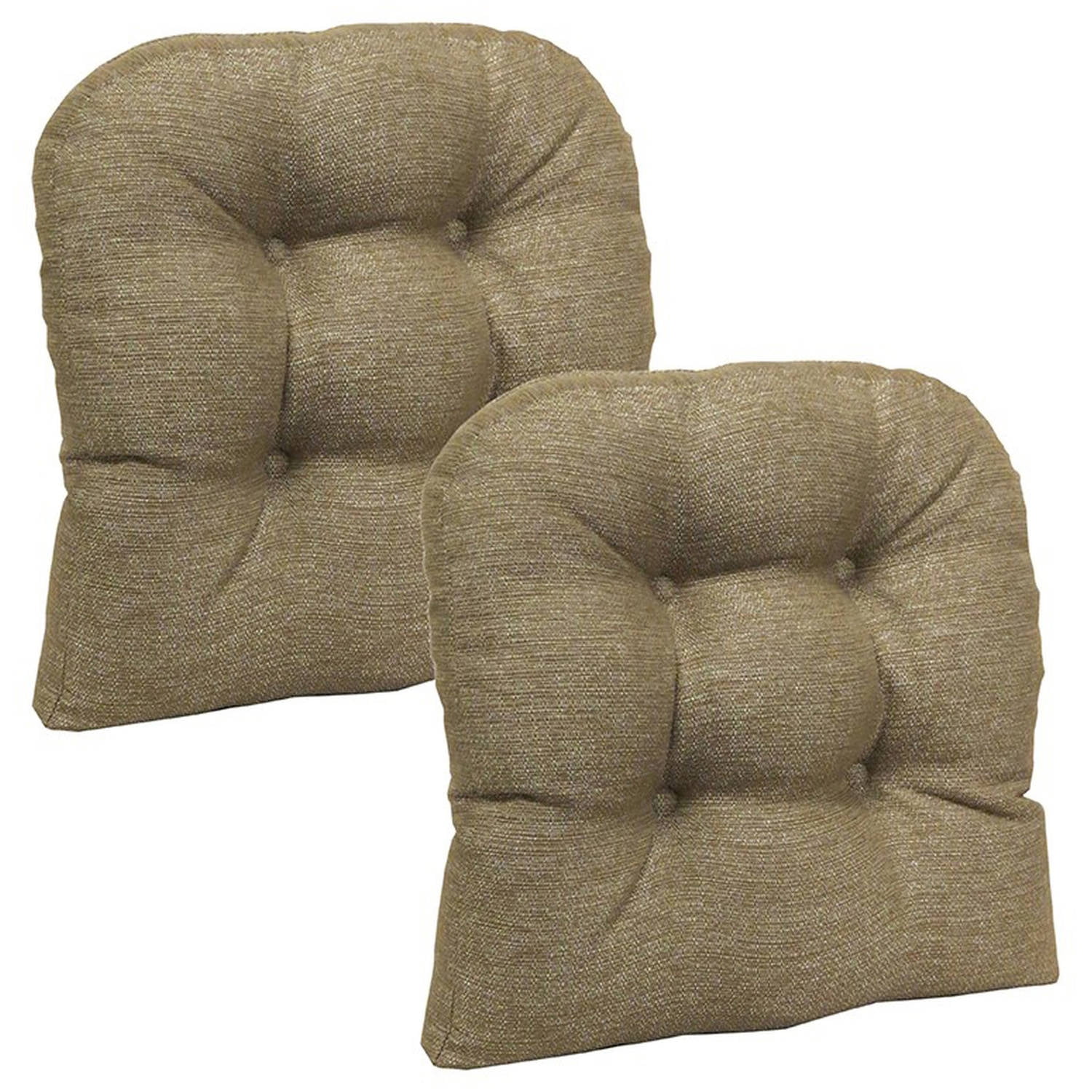 Gripper Non Slip 15 X 15 Omega Tufted Universal Chair Cushions