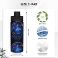 thumbnail image 3 of Daiia Astronaut Printed 18 OZ Sports Insulated Kettle Drinking Cup Water Bottle Stainless Steel Kettle Portable Cup For Gym, 3 of 7
