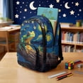 thumbnail image 3 of Yspwyqan 4 Piece Kids Backpack And Lunch Box Set, Blue White Cherry Blossom Large Capacity Back to School Gifts for Ages 8-15 Girls, Elementary Middle School Backpack Set, 3 of 7