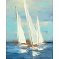 thumbnail image 2 of Purinton, Julia 15x18 White Modern Wood Framed Museum Art Print Titled - Summer Regatta III, 2 of 4