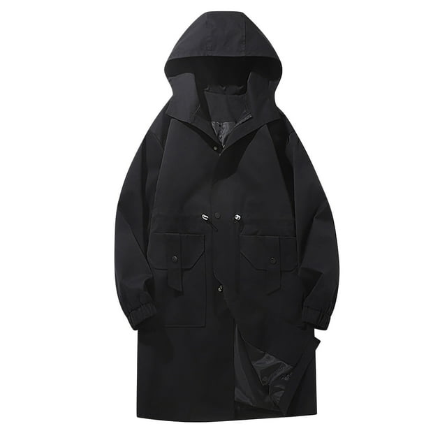Styesk Vestes pour Hommes Veste de Travail Décontractée Ample à Manches Longues avec Capuche