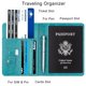 thumbnail image 2 of Portapasaporte WALNEW RFID de Cuero PU con Bolígrafo para Viaje, 2 of 9