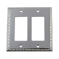 thumbnail image 1 of Nostalgic Warehouse 719906 Egg & Dart Switch Plate with Double Rocker, Bright Chrome, 1 of 3
