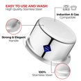 thumbnail image 2 of Multi Layered Material Polish Stainless Steel Cookware Handi 1.5 Liters For Grains, Soups, Canning, Desserts, Broth - Compatible With Gas & Induction, 2 of 5