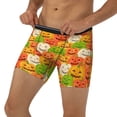 thumbnail image 3 of Salouo Cartoon Pumpkins Pattern Men's Boxer Briefs, Soft & Breathable Underwear Elastic Waistband Briefs for Men,1-Pack, 3 of 7
