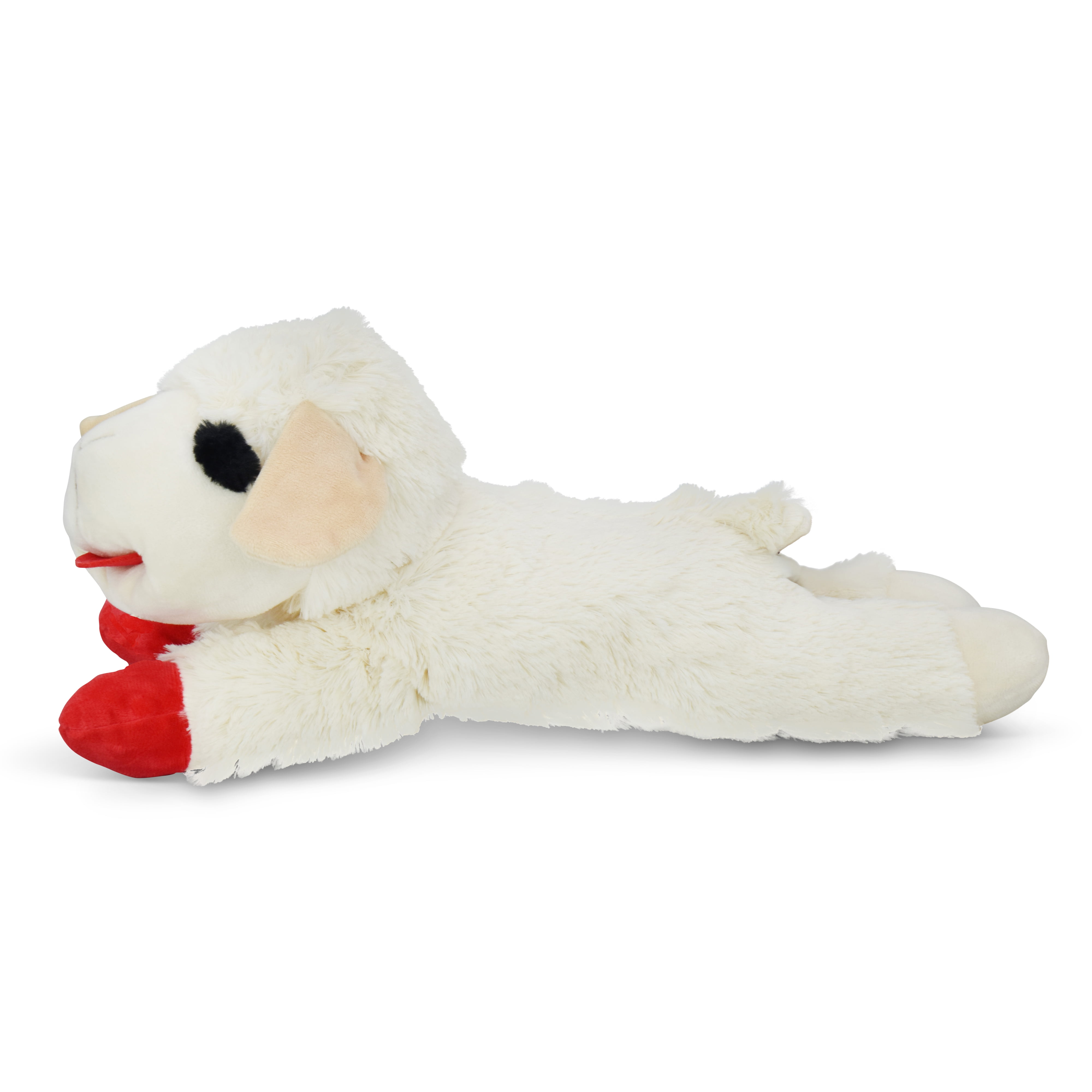 Multipet Jumbo Lamb Chop Plush Dog Toy with Squeaker, 18 inches