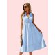 thumbnail image 4 of Vestido Con Estampado A Rayas, Elegante Vestido Sin Mangas Con Cintura Ajustada, Ropa De Mujer, 4 of 4