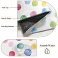 thumbnail image 6 of Colorful Polka Dot Runner Rug 2.7x5 FT, Non Slip Entryway Carpet, Rainbow Polka Dot Watercolor Washable Soft Floor Carpet Entrance Mat Non-Shedding Throw Rug for Hallway Laundry Room Bedside, 6 of 9