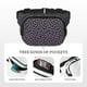 thumbnail image 5 of Disketp Bat Purple Riñonera de Doble Capa, Bolsa de Cintura Ajustable para Viajes, Correr y Senderismo, Riñonera Ligera para Hombre y Mujer, 5 of 9